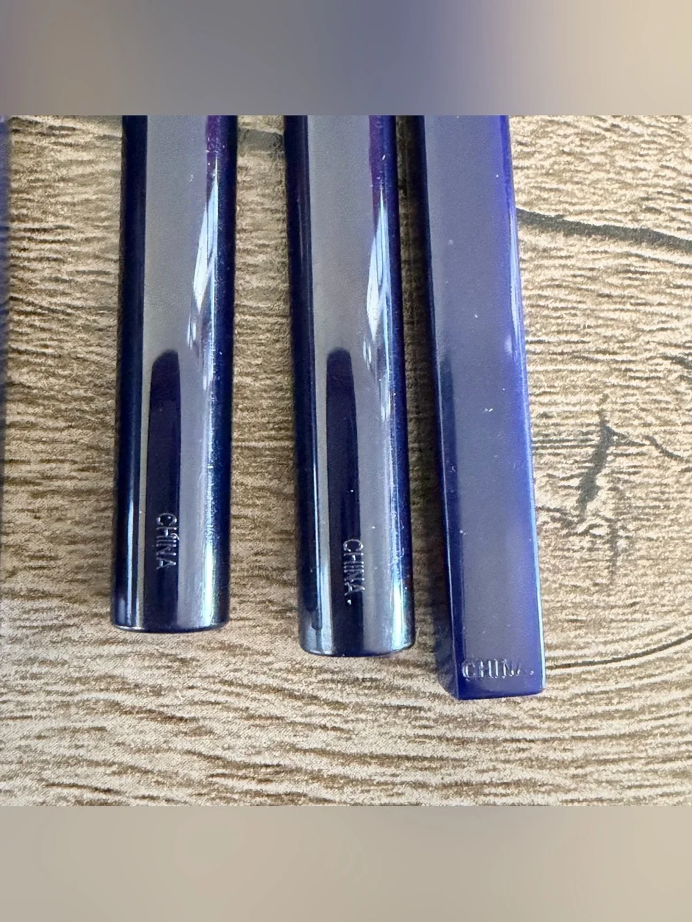Estee Lauder 5 Pcs MakeUp Brush Set Powder Blush EyeShadow Lip Brush Blue Handle
